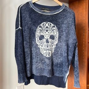 Skull Cashmere Sweater Blue size xs